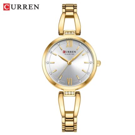 Curren 9092 CH For Women – Gold White