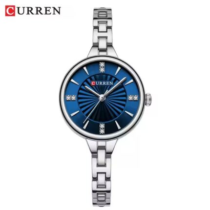 Curren 9097 CH For Women – Silver Blue