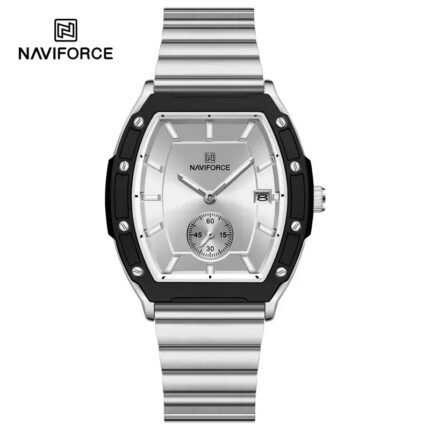 Naviforce 8068 For Women – Silver White