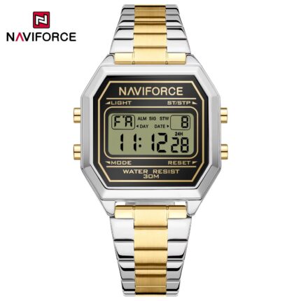 Naviforce 5063 CH For Women – Silver Gold