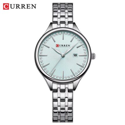Curren 9099 For Women – Silver Sky Blue
