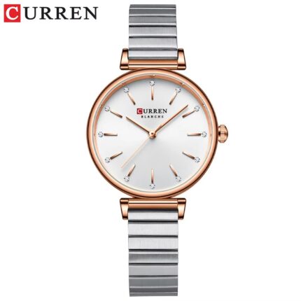Curren 9081 CH for Woman - Silver Rose Gold
