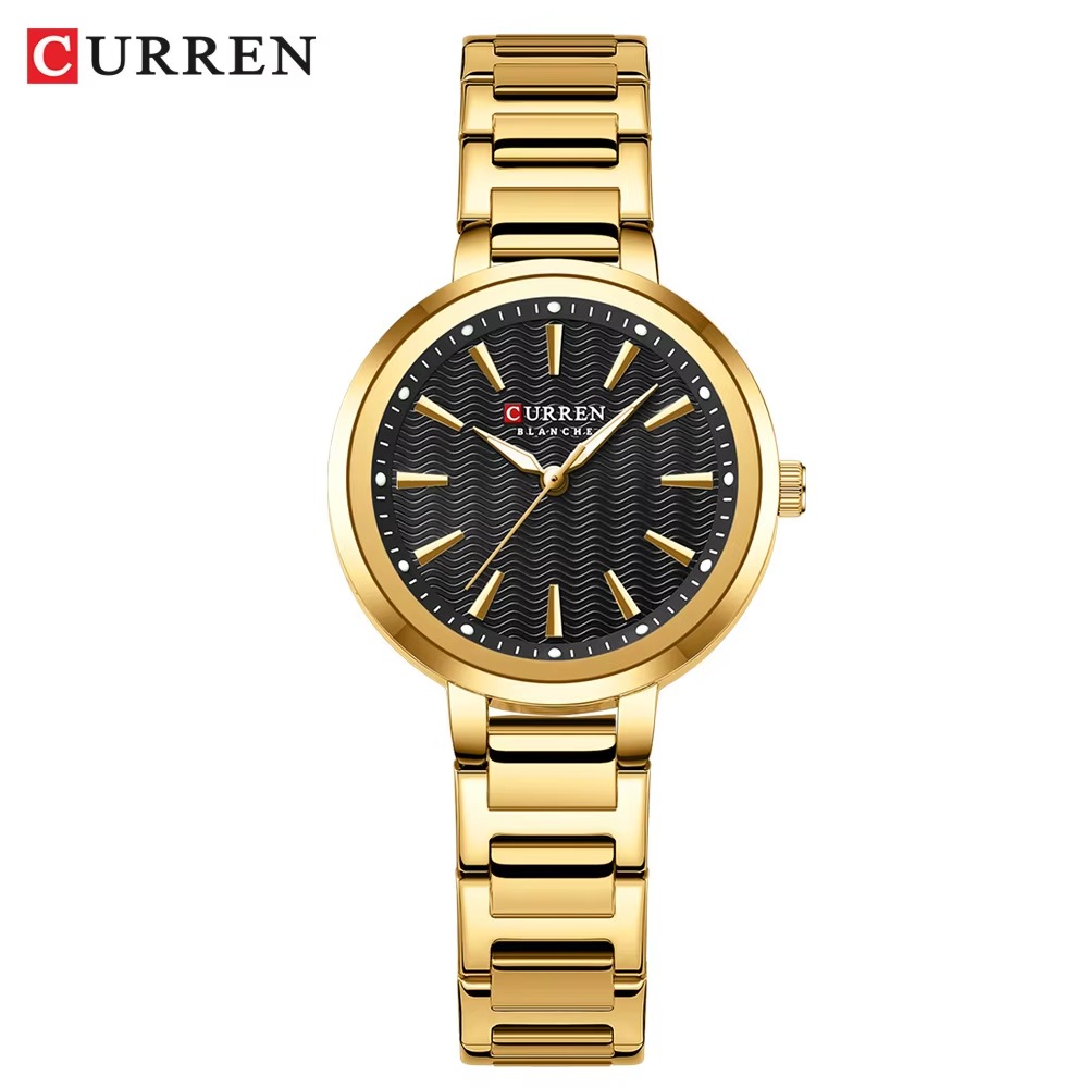 Curren 9109 For Women – Gold Black-1
