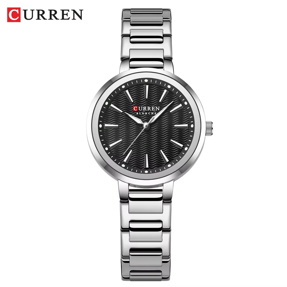 Curren 9109 For Women – Silver Black-1
