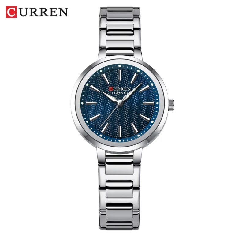 Curren 9109 For Women – Silver Blue ladies watch