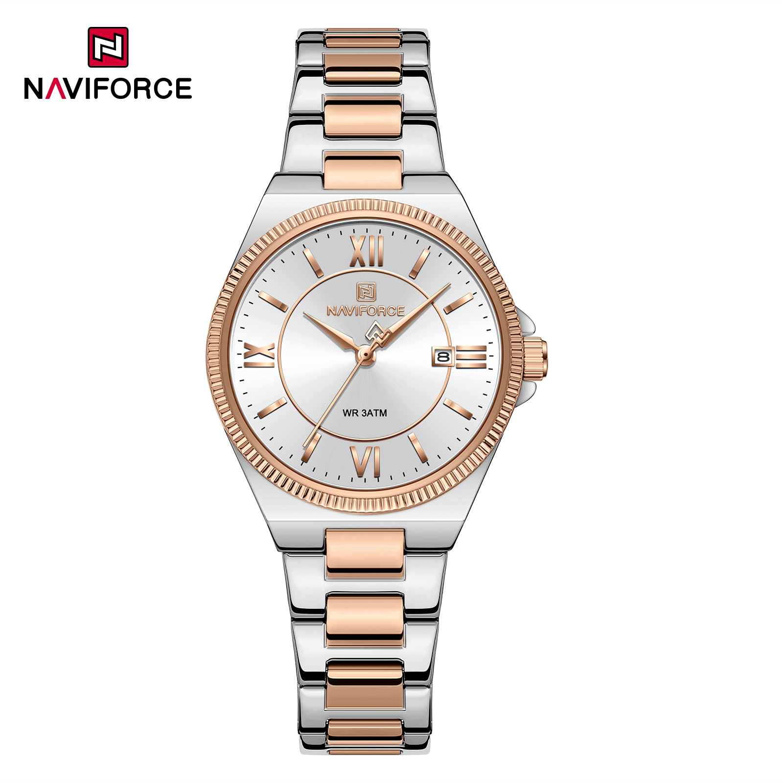 1772532287357_img_2967.jpg Naviforce 5073 Women's Watch – Silver Rose White - Image 1