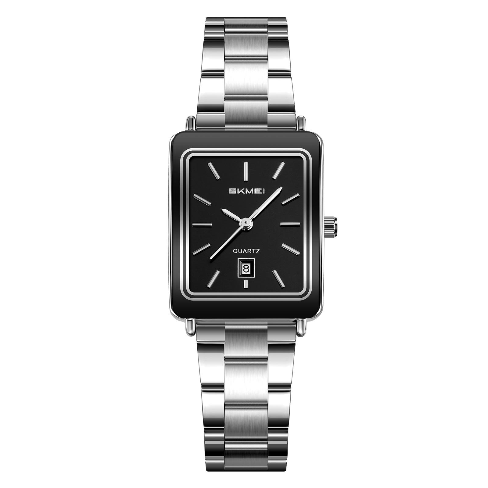 1784557280427_hb7ca64ba883d40379a84f038fd2157cck.jpg Skmei 2566 CH For Women – Silver Black - Image 1