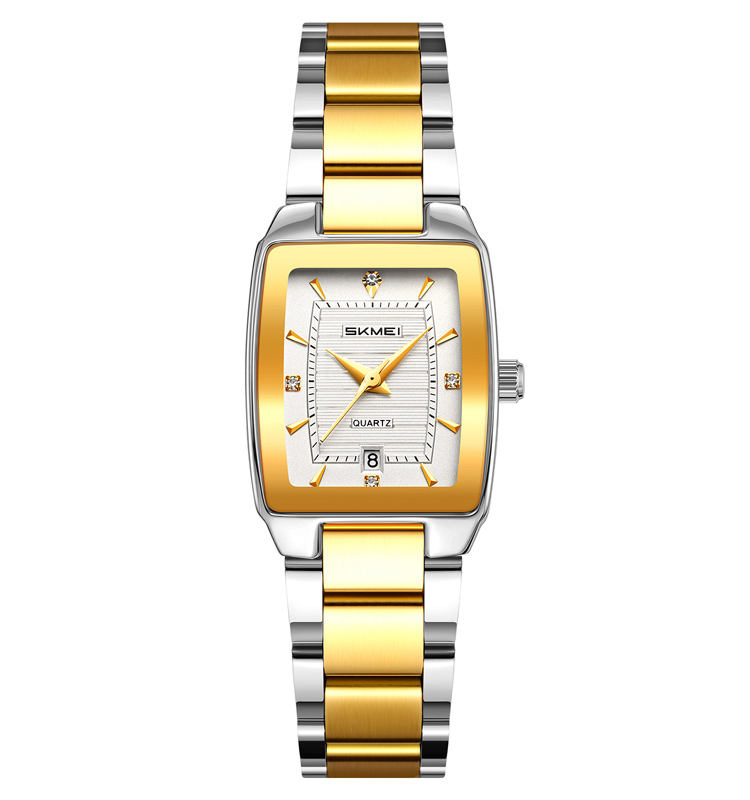 1784557675621_h079abcf6f565497eadcf26fdce74d9994.jpg Skmei 2578 CH For Women – Silver Gold White - Image 1