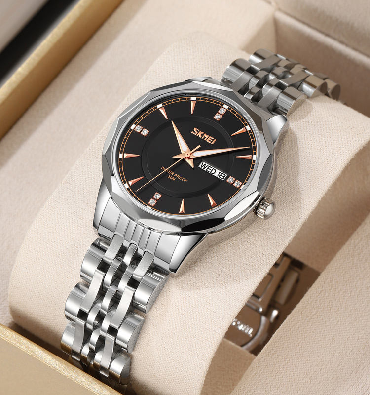 1785504106136_h74ae1bf893804ab8b90881401228d47a0.jpg Skmei 9264 For Women – Silver Black - Image 1