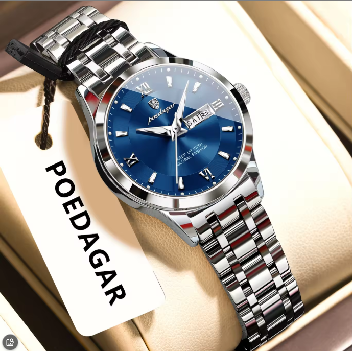 1787980665211_h9a75f4db8a3146f6baa9dbc37dfd81aa5.png Poedagar 503 For Women – Silver Blue - Image 1