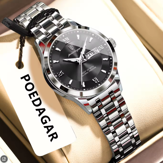 1787980918273_h9f964889ca434be391dbc962861bd64bn.png Poedagar 503 For Women – Silver Black - Image 1