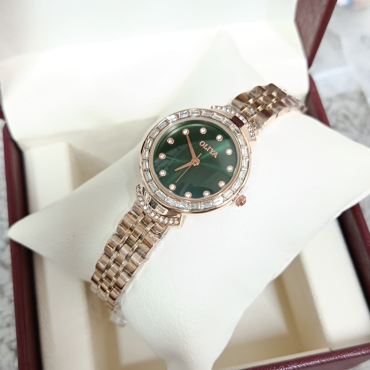 1788496858439_whatsapp_image_2026-09-04_at_10.35.09_am.jpeg Oliya 6806 Ladies Watch – Rose Green - Image 1