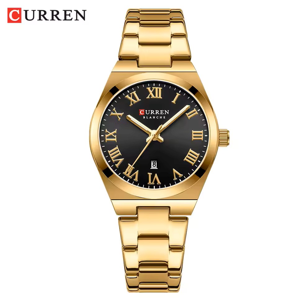 CURREN_9095_2 Curren 9095 CH For Women – Gold Black - Image 1