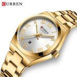Curren 9095 CH For Women – Gold White - Image 3