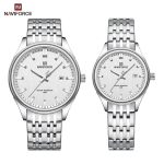 NaviForce NF8039 Watch For Couple – Silver