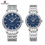 NaviForce NF8039 Watch For Couple – Blue/Silver